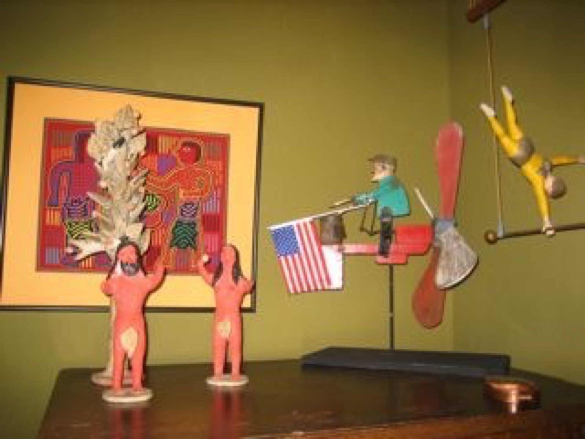 Libertyville, exterior and folk-art interior