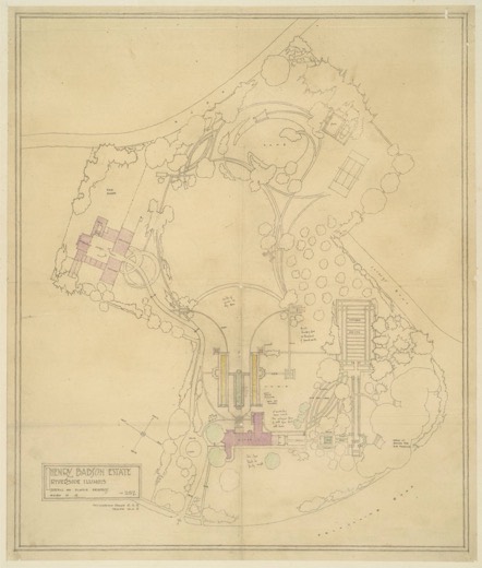 Babson Riverside House Landscape Plan Jens Jensen