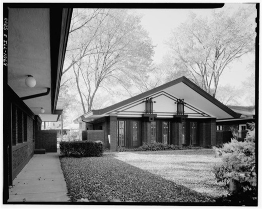 Babson service garage inner courtyard from east 1967