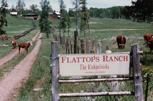 Flattops Ranch sign