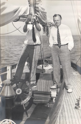 Henry Babson on first boat the Maruffa