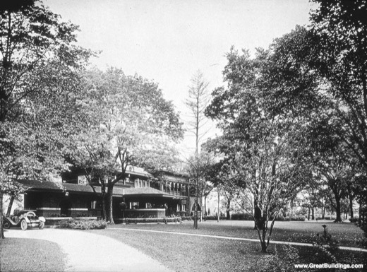 Riverside exterior with car